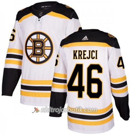 Dame Ishockey Boston Bruins Tröja David Krejci 46 Adidas 2017-2018 Vit Authentic